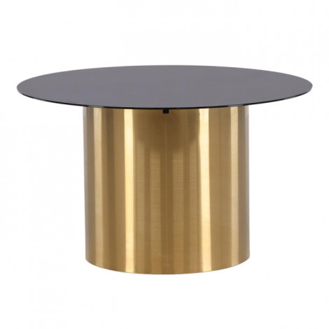 Table Basse Design "Ystad" 80cm Noir & Or|Table Basse|Paris Prix