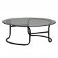 Table Basse Design en Verre "Lomma" 110cm Noir|Table Basse|Paris Prix