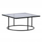 Table Basse Design en Verre "Skanor" 90cm Noir|Table Basse|Paris Prix