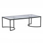 Table Basse Design en Verre "Skanor" 140cm Noir|Table Basse|Paris Prix