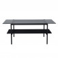 Table Basse en Verre "Von Staf" 120cm Noir|Table Basse|Paris Prix