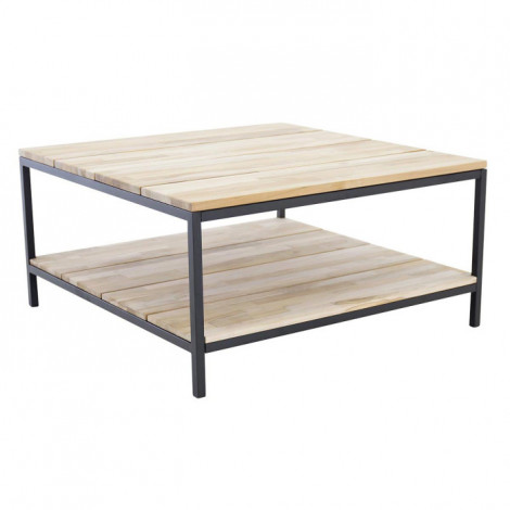 Table Basse en Teck "Cirebon" 80cm Naturel|Table Basse|Paris Prix
