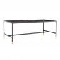 Table Basse Design en Verre "Dipp" 130cm Noir|Table Basse|Paris Prix