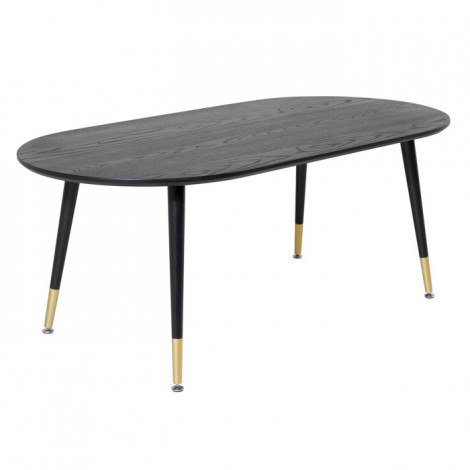 Table Basse Ovale "Dipp" 120cm Noir|Table Basse|Paris Prix