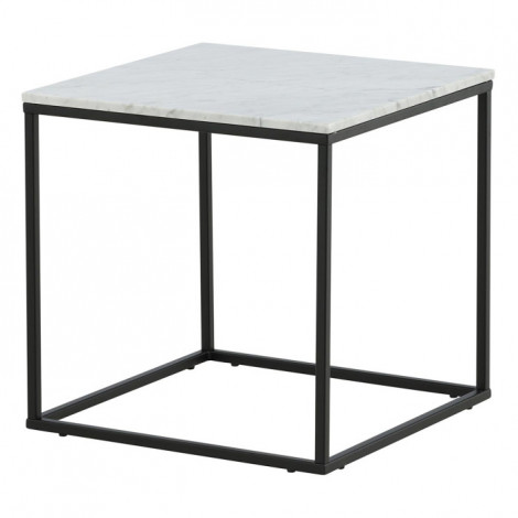 Table Basse en Marbre "Estelle" 50cm Blanc|Table Basse|Paris Prix