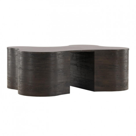 Table Basse Design "Larvik" 130cm Marron Foncé|Table Basse|Paris Prix