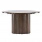 Table Basse Design Nervuré "Bianca" 80cm Marron|Table Basse|Paris Prix