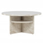 Table Basse Effet Marbre "Alesund " 85cm Beige|Table Basse|Paris Prix