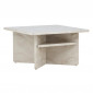 Table Basse Effet Marbre "Alesund " 75cm Beige|Table Basse|Paris Prix