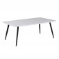 Table Basse Design "Plaza" 120cm Blanc & Noir|Table Basse|Paris Prix