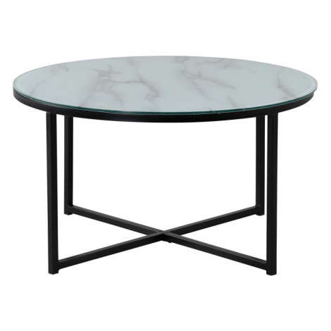 Table Basse Design "Rock" 80cm Blanc|Table Basse|Paris Prix