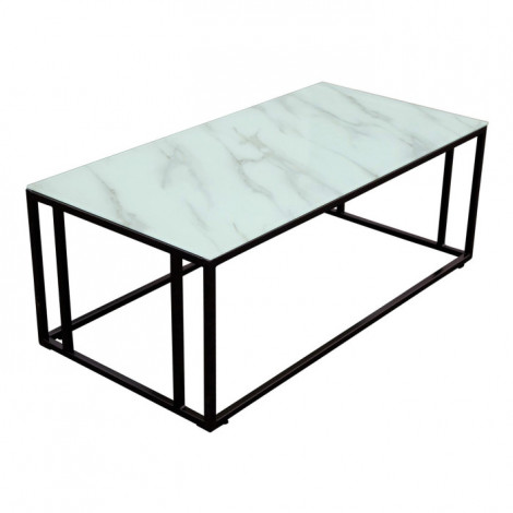 Table Basse Design "Rock" 120cm Blanc|Table Basse|Paris Prix