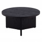 Table Basse Ronde "Salto" 85cm Noir|Table Basse|Paris Prix