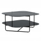 Table Basse en Verre "Un-Line" 85cm Noir|Table Basse|Paris Prix