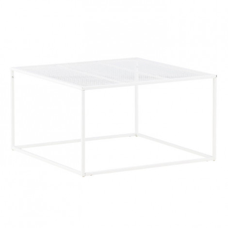 Table Basse en Métal "Netz" 80cm Blanc|Table Basse|Paris Prix