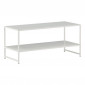Table Basse Avec Étagère "Staal" 102cm Blanc|Table Basse|Paris Prix