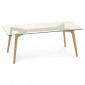 Table Basse Design "Kastra" 120cm Transparent|Table Basse|Paris Prix