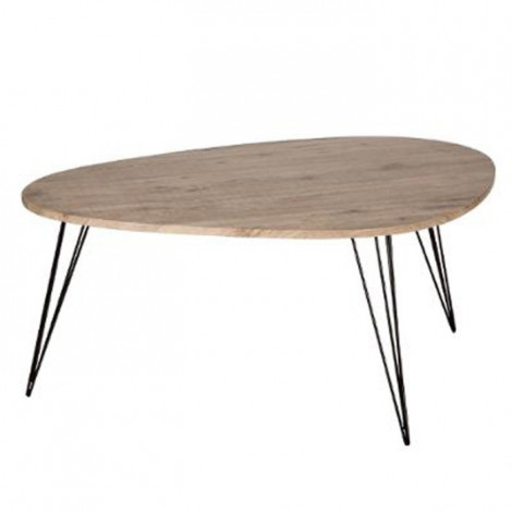 Table Basse Industriel "Neile" 97cm Marron|Table Basse|Paris Prix