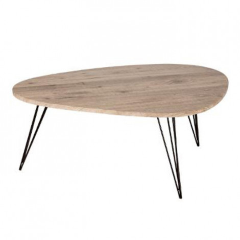 Table Basse Industriel "Neile" 112cm Marron|Table Basse|Paris Prix