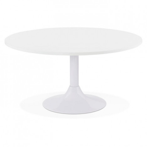 Table Basse "Columbus" 90cm Blanc|Table Basse|Paris Prix