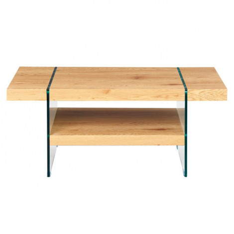 Table Basse 2 Niveaux "Andrea" 110cm Naturel|Table Basse|Paris Prix