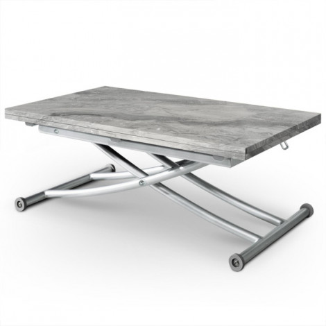 Table Basse Rectangulaire "Higher" 114cm Gris|Table Basse|Paris Prix