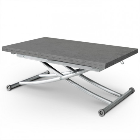 Table Basse Rectangulaire "Higher" 114cm Gris Foncé|Table Basse|Paris Prix