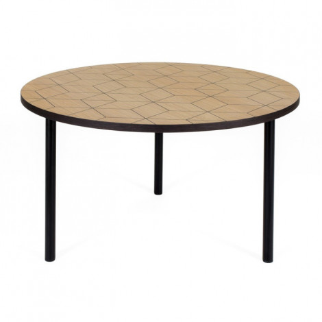 Table Basse Design "Arty Triangles" 70cm Chêne|Table Basse|Paris Prix
