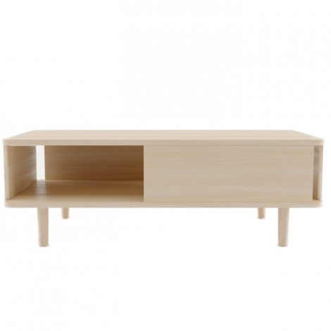 Table Basse Design "Hillen" 125cm Naturel|Table Basse|Paris Prix