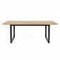 Table Basse Rectangulaire "Camden" 120cm Chêne & Noir|Table Basse|Paris Prix