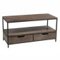 Table Basse 2 Tiroirs "Cassidy" 120cm Marron|Table Basse|Paris Prix