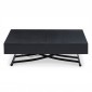 Table Basse Relevable "Lift" 120-190cm Noir Mat|Table Basse|Paris Prix