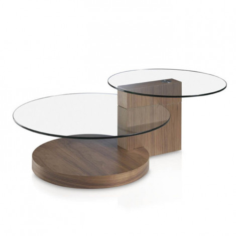 Table Basse Design en Verre "Cecilia" 120cm Naturel|Table Basse|Paris Prix