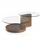 Table Basse Design en Verre "Cecilia" 120cm Naturel|Table Basse|Paris Prix
