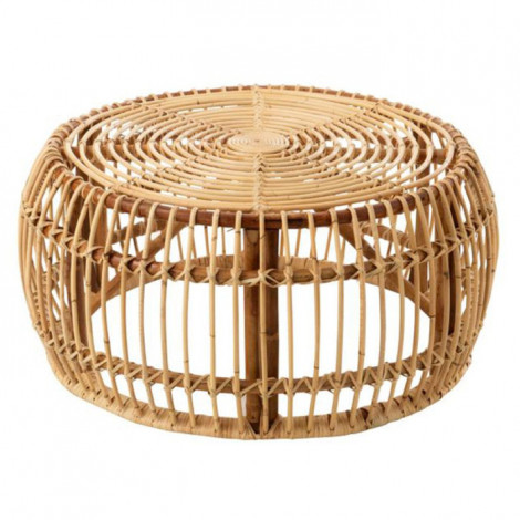 Table Basse en Rotin "Ana" 85cm Naturel|Table Basse|Paris Prix