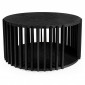 Table Basse Ronde Design "Drum" 83cm Noir|Table Basse|Paris Prix