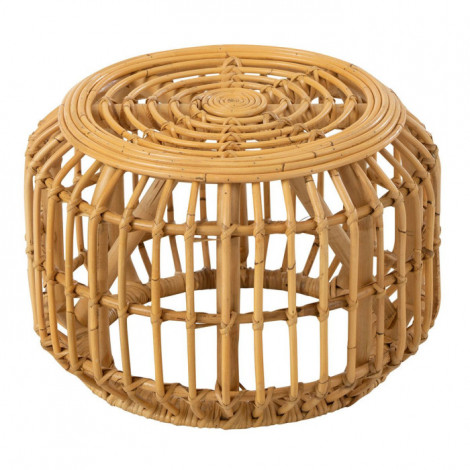 Table Basse Design en Rotin "Harry" 45cm Naturel|Table Basse|Paris Prix