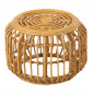 Table Basse Design en Rotin "Harry" 45cm Naturel|Table Basse|Paris Prix