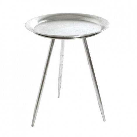 Table d'Appoint Design "Viledo" 47cm Argent|Table Basse|Paris Prix