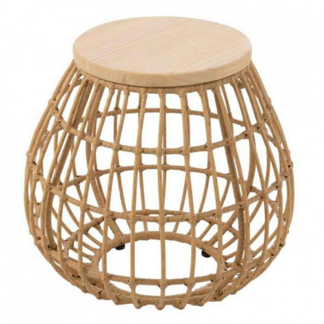 Table d'Appoint Design "Panier" 50cm Naturel|Table Basse|Paris Prix