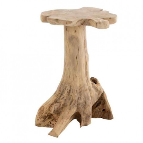 Table d'Appoint en Bois de Teck "Amy" 65cm Naturel|Table Basse|Paris Prix