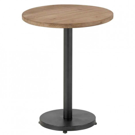 Table d'Appoint Design "Bar Rond" 61cm Marron|Table Basse|Paris Prix