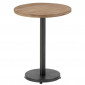 Table d'Appoint Design "Bar Rond" 61cm Marron|Table Basse|Paris Prix