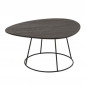 Table d'Appoint Design "Mesla" 60cm Marron Foncé|Table Basse|Paris Prix