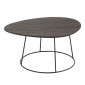 Table d'Appoint Design "Mesla" 69cm Marron Foncé|Table Basse|Paris Prix