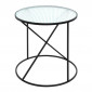 Table d'Appoint Design "Ondulé" 50cm Noir|Table Basse|Paris Prix