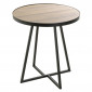 Table d'Appoint Design "Doliba" 52cm Noir & Chêne|Table Basse|Paris Prix