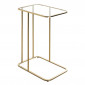 Table d'Appoint Design "Verre Trempé" 65cm Or|Table Basse|Paris Prix
