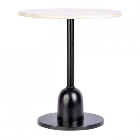 Table d'Appoint en Marbre "Gordon" 48cm Blanc|Table Basse|Paris Prix