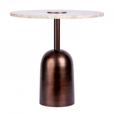 Table d'Appoint Design "Harriet" 47cm Marron|Table Basse|Paris Prix